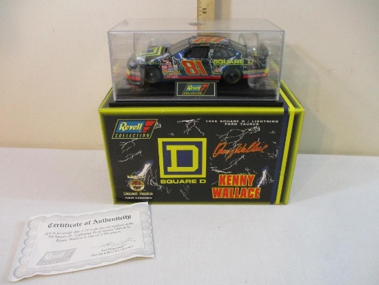 Kenny Wallace #81 1998 Square D/Lightning Ford Taurus 1:24 Scale Diecast Replica, Revell Collection,