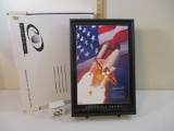 Columbia Seven Space Shuttle Electric Art, Electric Art Gallery, in original box, 3 lbs 8 oz