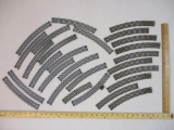 Lot of HO Scale Curved Track Pieces from Atlas and Feller Garnet, 1 lb