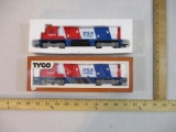 Two TYCO USA Express 4301 ALCO Diesel Locomotives, HO Scale, 1 in original box, 1 lb 11 oz