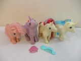 Four Early My Little Pony Figures, 1982-4 Hasbro, 11 oz