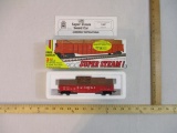 AHM Super Steam! CB&Q 83116 Burlington Gondola with Load, HO Scale, train car and load only/box has