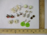 Lot of Assorted Earrings from Trifari, Monet and more, 5 oz