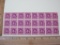 Pane of 24 1948 Joel Chandler Harris 3-cent US Postage Stamps, Scott #980