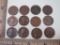 Twelve Wheat Pennies includes One 1959, Two 1958, Nine 1957