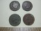 Four 1899 Indian Head Pennies