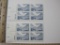 Two Blocks of Four 13 Cent Peace Bridge U.S. Postage Stamps Scott #1721