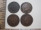 Four 1906 Indian Head Pennies