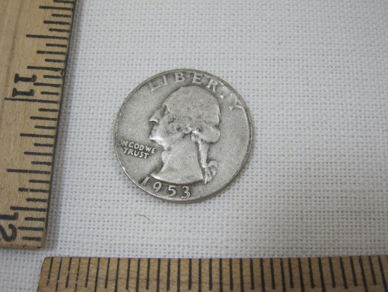 1953 United States Silver Ben Franklin Quarter Dollar