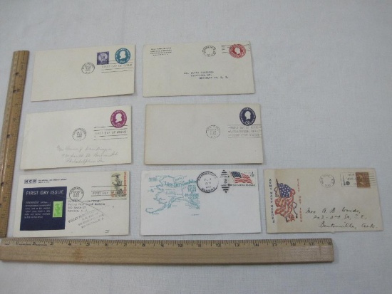 First Day Covers includes 1960 Fairbanks Alaska, 1940 Army Navy Heroes N.Y., 1963 City Mail Delivery