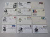 First Day Covers including 1966 Lincoln Coil, Honoring General John J. Pershing, 1968 Saluting Flaf