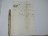 Bill of Lading of the Troy and Michigan Lake Boat dated 1851