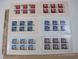 Six 1972 Blocks of Six 6k Russian Space Travel Postage Stamps