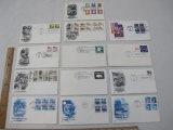 First Day Covers 1980-1990s including Change of Rate Flower Stamp, Centennial of Pledge of