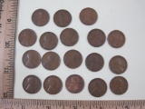 18 Wheat Pennies including 4-1926, 3-1927, 3-1928 and 8-1929