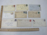 Early 1900s Postmarked Envelopes including correspondence from 1955 postmarked Fort Dix