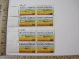 Two Blocks of Four 10 Cent Rural America U.S. Postage Stamps Scott #1506