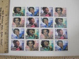 Sheet of Sixteen U.S Postage Stamps 32 Cent Gospel Singers