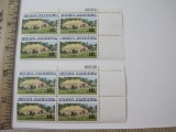 Two Blocks of Four 10 Cent Rural America U.S. Postage Stamps Scott #1505