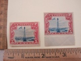 Two 5 Cent U.S. Postage Air Mail Stamps
