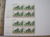 Two Blocks of Four 8 Cent Rise of the Spirit of Independence U.S. Postage Stamps Scott #1478