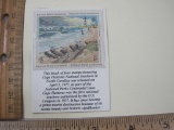 Block of 4 National Parks Centennial Cape Hatteras 2-cent US Potage Stamps, Scott #s1448-51