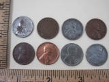 Assorted Pennies including 1903 Indian Cent, 1943 Steel Pennies and more