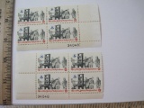 Two Blocks of Four 8 Cent Rise of the Spirit of Independence U.S. Postage Stamps Scott #1476