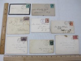 Late 1800s Postmarked Envelopes including 1983 Wedding Invitation