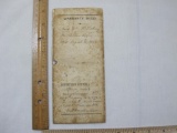 Warranty Deed Dated August 12th 1868 Wisconsin