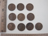 10 Wheat Pennies including 4-1913P and 6-1917P