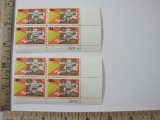 Two Blocks of Four 13 Cent 50th Anniv. Of Taking Pictures U.S. Postage Stamps Scott #1727