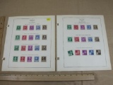 1940 United States Postage Stamps including Famous American Authors, Famous American Poets, American