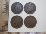 Four 1906 Indian Head Pennies