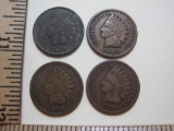 Four 1906 Indian Head Pennies