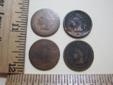 Four Indian Head Pennies