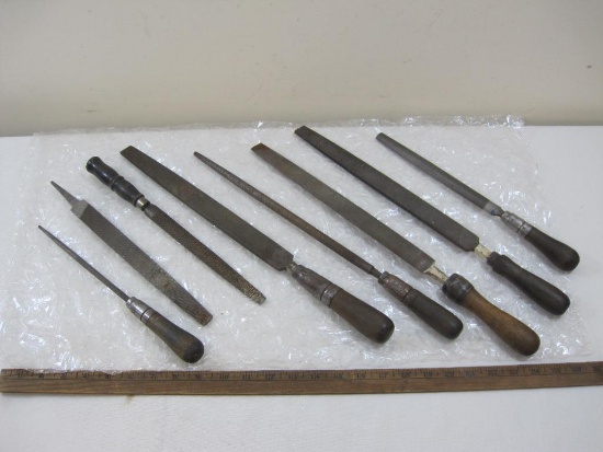 Eight Assorted Sized Metal Files