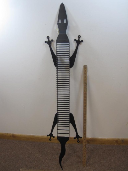 Metal Hanging Lizard CD Holder Approx. 50 inches tall