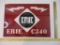 Erie C340 Railroad Commemorative Caboose Plexiglass Sign, Approx 22