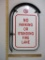 Vintage NO PARKING OR STANDING FIRE LANE Metal Sign, 8 lbs 4 oz