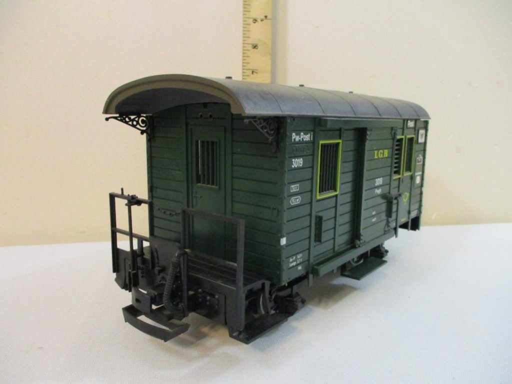 LGB G Scale # 3019 Postal Lighted Car Wagon for sale online 