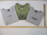 Three Size L Women's Harley-Davidson Shirts including short sleeve see-through logo from Baer Sport