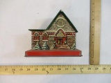 Vintage Press Metal Church Coin Bank, US Metal Toy Mfg Co, made in USA, 5 oz