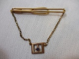 Vintage Masonic Pendant Tie Bar/Clip, Swank