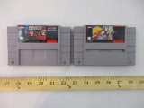 Two Super Nintendo Game Cartridges including Michael Andretti's Indy Car Challenge and NCAA