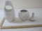 MoMA White Glass Modern Vase, Hutschenreuther Germany Small White Glass Vase, Porcelain by Design