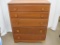 Wooden Five Drawer Dresser Top Two Drawers with Wooden Dividers Approx 29x17x37