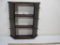 Wooden Hanging Display Shelf with Pegs AS IS Condition