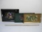 Three Rectangular Hand-Painted Steel Floral Serving Trays