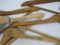 Five Wooden Hangers with Advertising from NYC, Chapel Hill NC and more